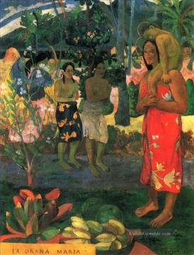 Ia Orana Maria Ave Maria Beitrag Impressionismus Primitivismus Paul Gauguin Ölgemälde